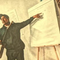 Patricio Hidalgo impartió clases de versada. Foto: Ricardo Ibarra
